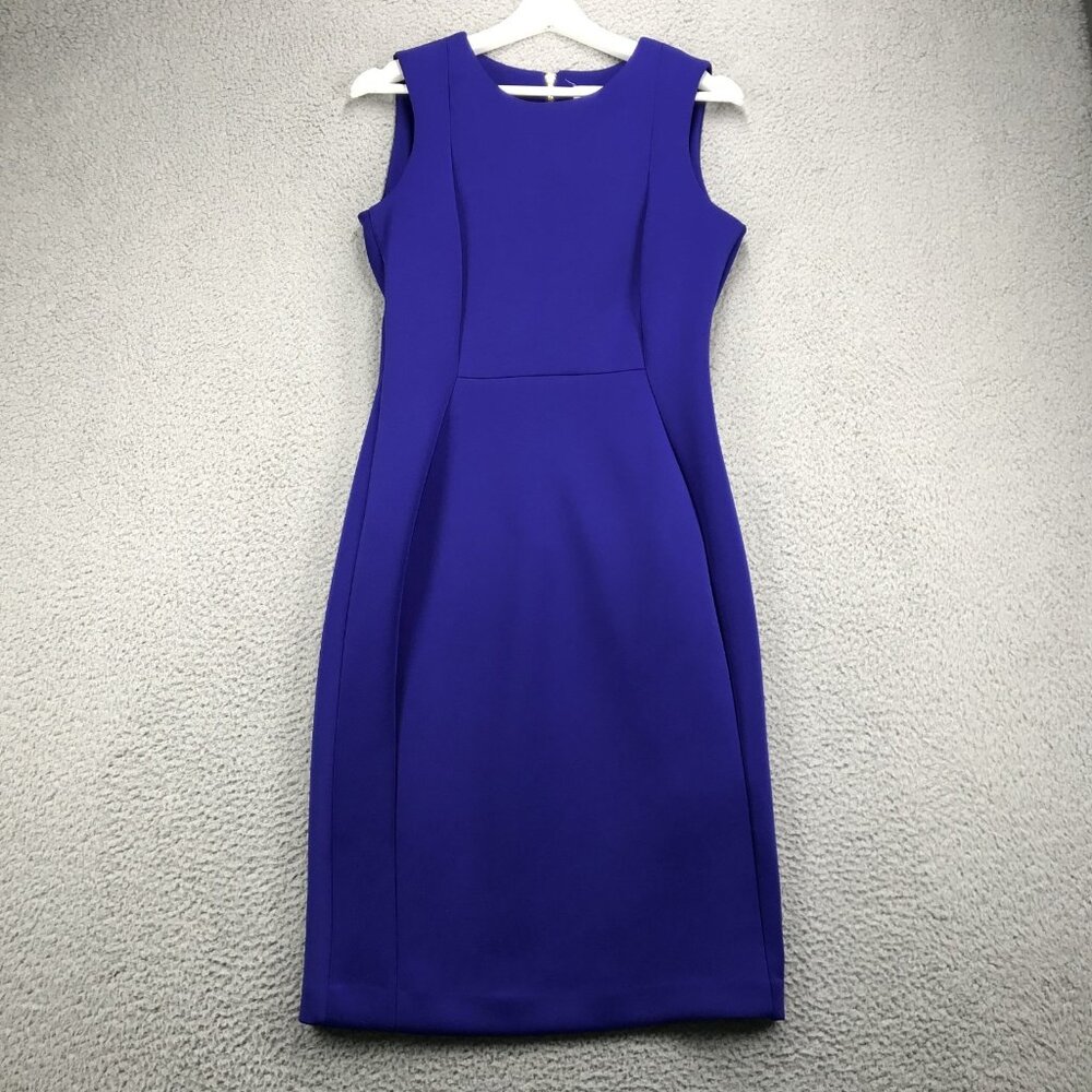 Calvin Klein Royal Blue Sleeveless Sheath Dress